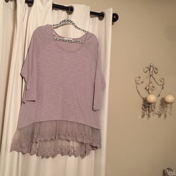 Lace trim tunic