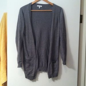 Gray cardigan