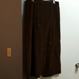 Brown long skirt