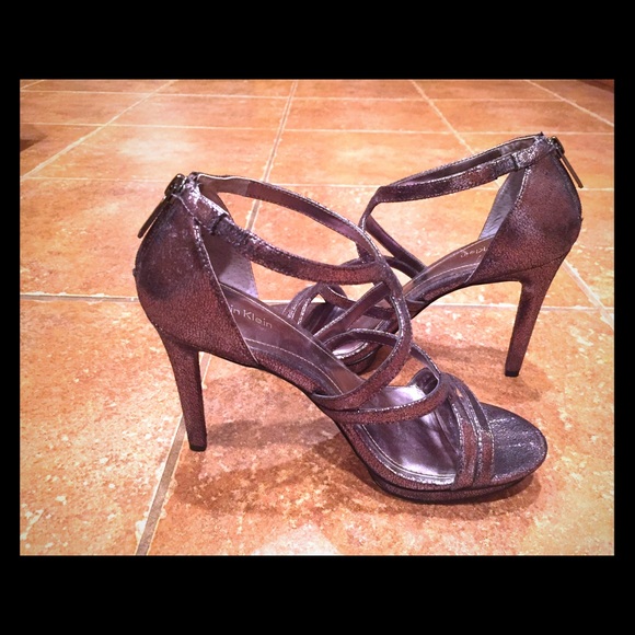 Calvin Klein Metallic Heels