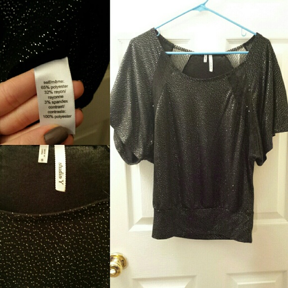 Black Sparkle Top