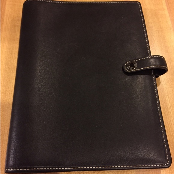 Authentic Coach Leather Planner