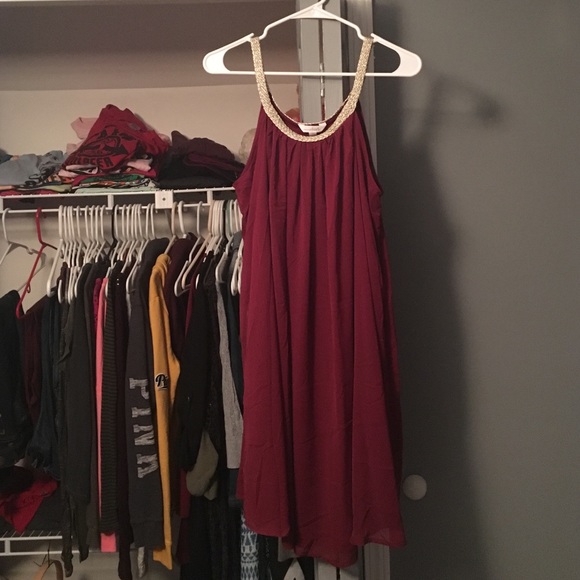 Charming Charlie Maroon Dress