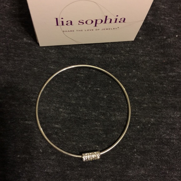 Lia Sophia Treasure Trove Crystal Bangle Bracelet
