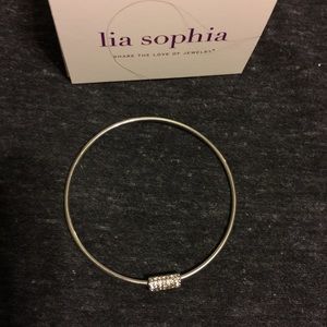 Lia Sophia Treasure Trove Crystal Bangle Bracelet