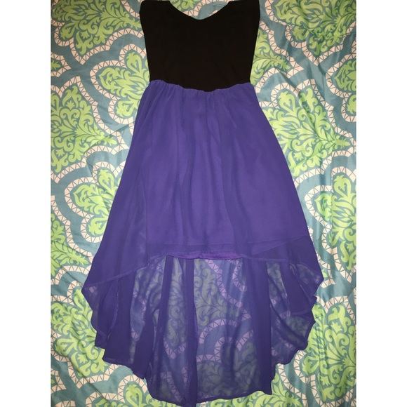 Royal Blue High Low Dress - Picture 1 of 2
