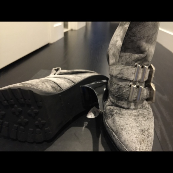 Alexander Wang Hanne Triple Buckle Zip Boots - Picture 2 of 4