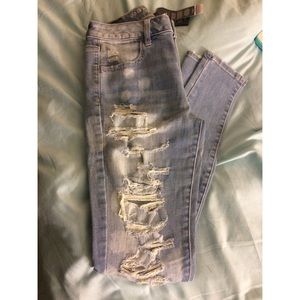 Destroyed American Eagle skinny jeans