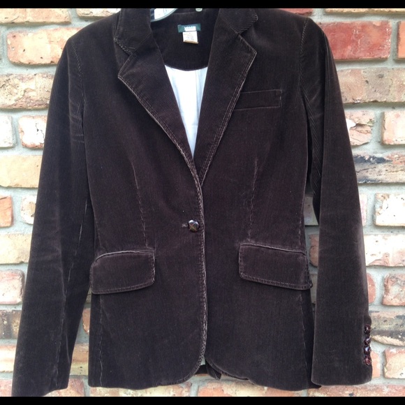 J. Crew Brown Distressed Corduroy Blazer Jacket