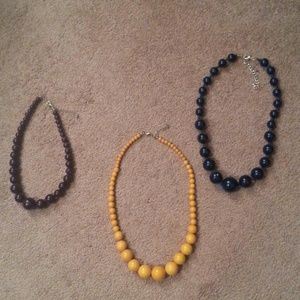 Bead Necklaces- Set of 3