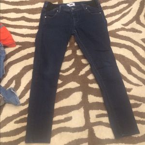 Paige ultra skinny maternity jeans.