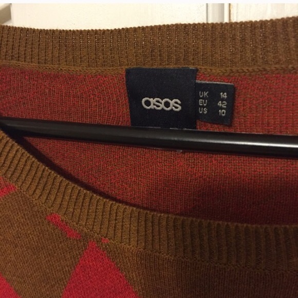 ASOS Geo Print Knit Dress - Picture 3 of 3