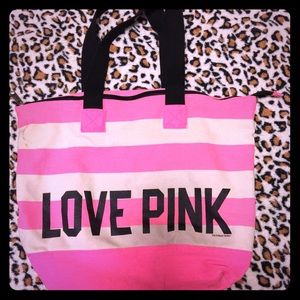 Victoria secret pink tote bag