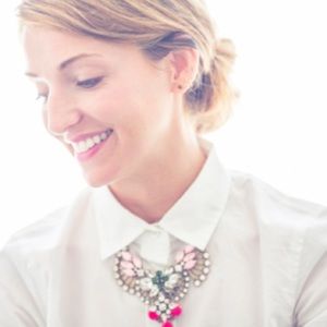 Crystal Fan Statement Necklace