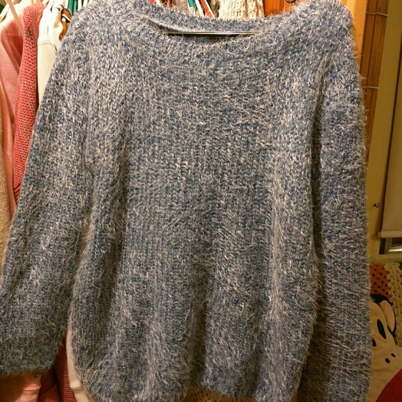 CHUU white fringe knit sweater - Picture 4 of 4