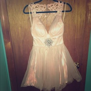 Classy pink party dress