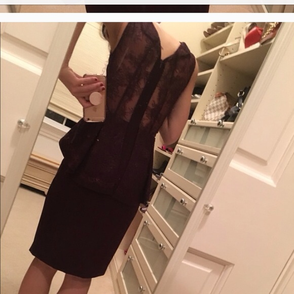 Bcbg cocktail peplum lace dress 💥SOLD💥💥⚡️⚡️⚡️⚡️ - Picture 4 of 4