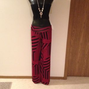 Make an offer!! Red and black palazzo pants! 😍