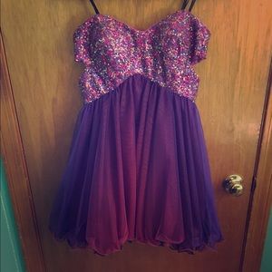 Sparkly Magenta night dress