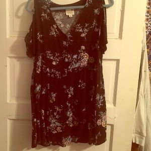 LA HEARTS cutout shoulder dress