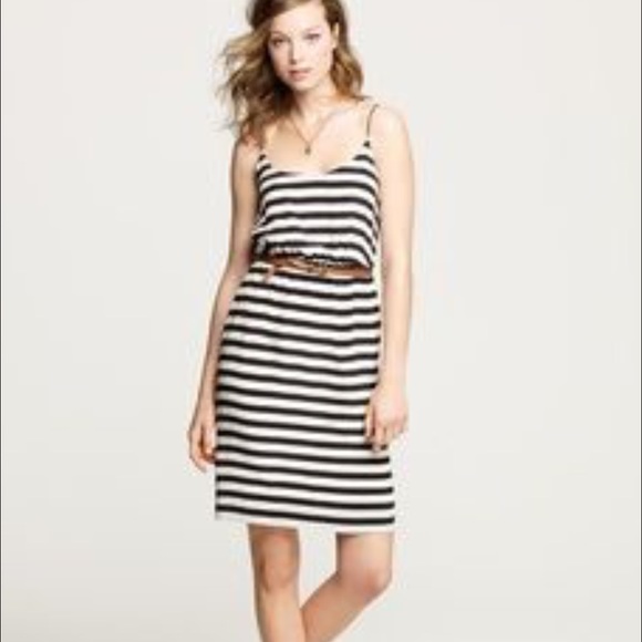 REDUCED J.Crew Black and Ivory Dress