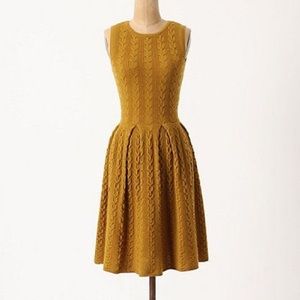 Anthropologie cable knit sweater dress
