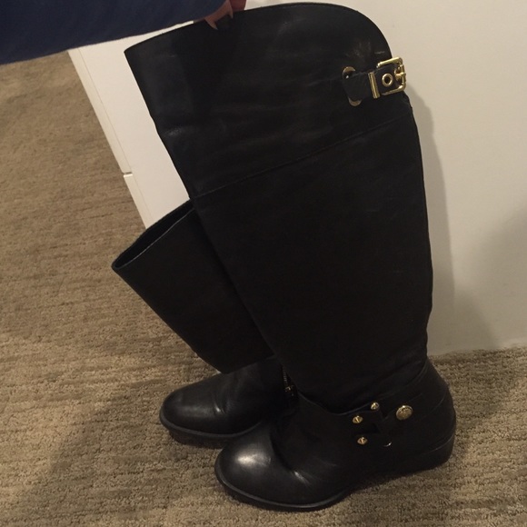 Vince Camuto knee high black boots