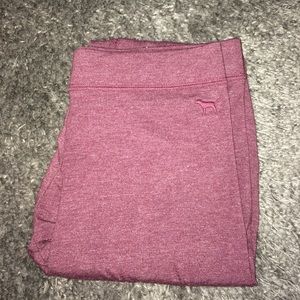 VS Pink Maroon Leggings