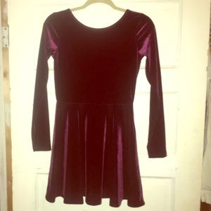 Bethany Mota velvet skater dress