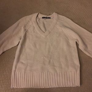 Zara Knit oversized v-beck sweater