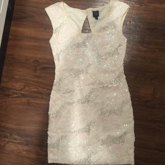 White Sequined Dress