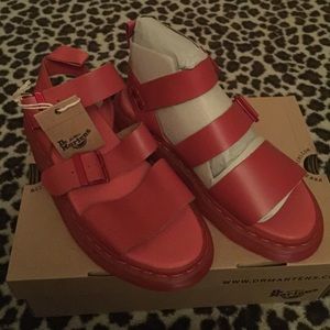 Red dr martens brand new never worn