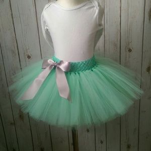 Mint Green tutu skirt.