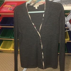 NEEDS TO GO Burberry Grey cardigan