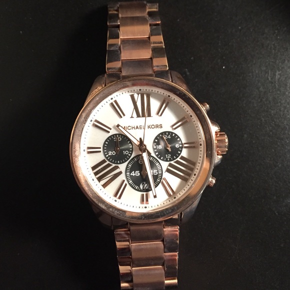 Rose gold Michael Kors watch
