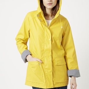 yellow rain jacket