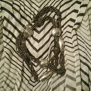 Scarf and necklace combo