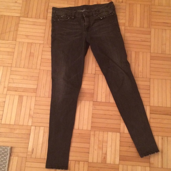 ❌SOLD Celebrity Fave Skinny Grey Jeans - Picture 2 of 4