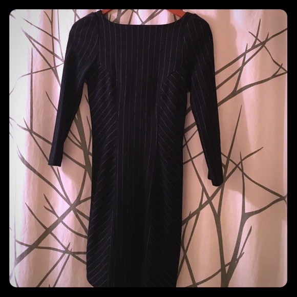 Diane von Furstenberg pin striped wool mini dress