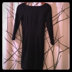 Diane von Furstenberg pin striped wool mini dress