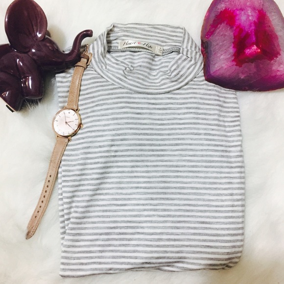 🌞 Striped mock turtleneck - Picture 2 of 2