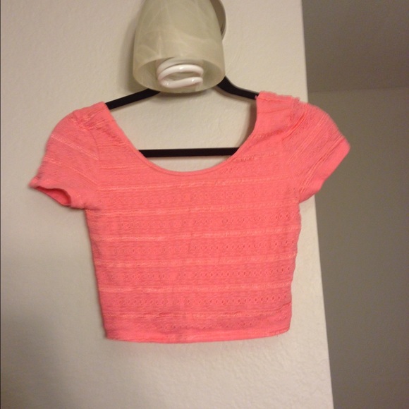 Coral crop top