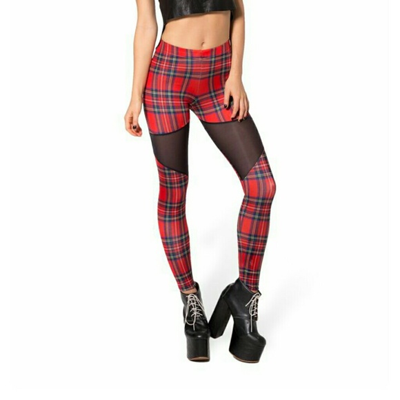 BLACKMILK MUSEUM tartan red spartans NWOT
