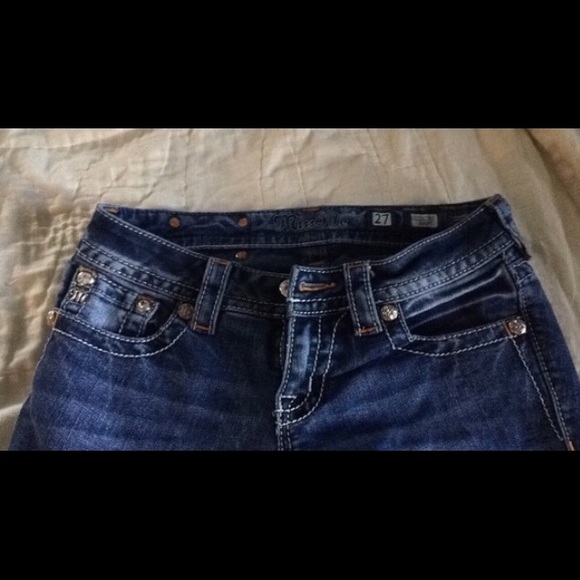 Size 27 Miss Me boot cut jeans - Picture 2 of 4