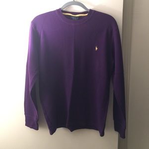 Men's Polo® waffle long sleeve shirt (size: L)