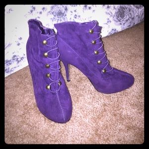 Purple booties