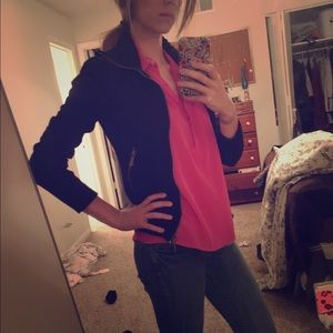 Versatile black sweater/jacket