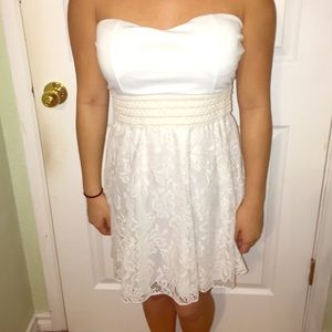 Strapless Crochet Dress