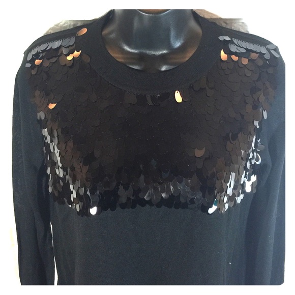 NWT H&M black sequin top