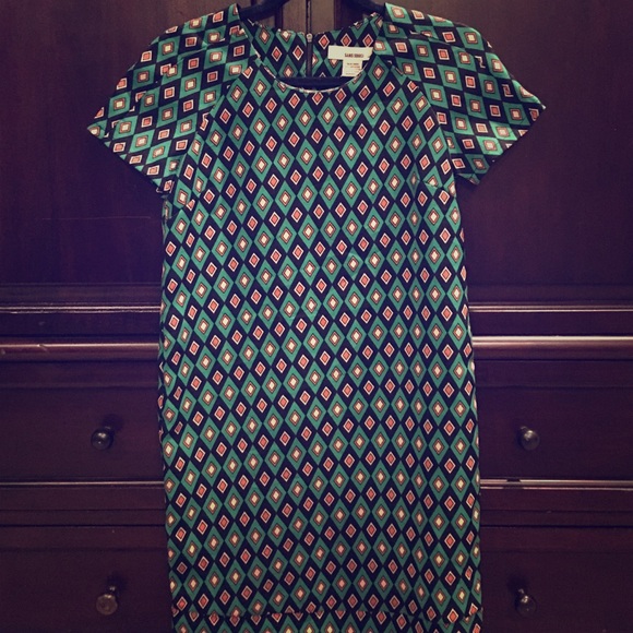 RETRO PATTERN SHIFT DRESS